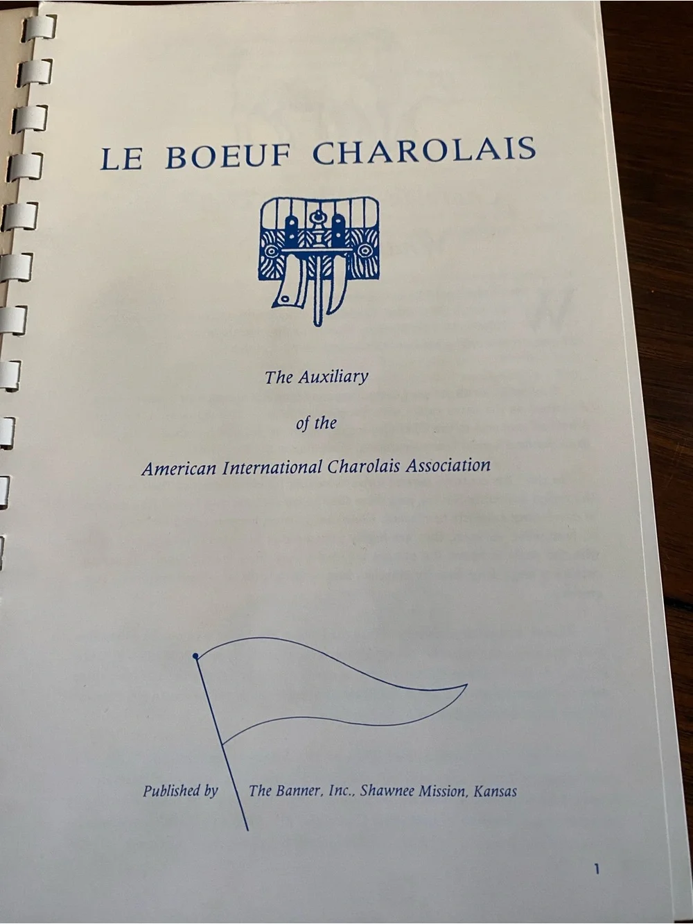 Le Boeuf Charolais 1960 MCM Prize Winning Cookbook Recipes from AICA Auxiliary